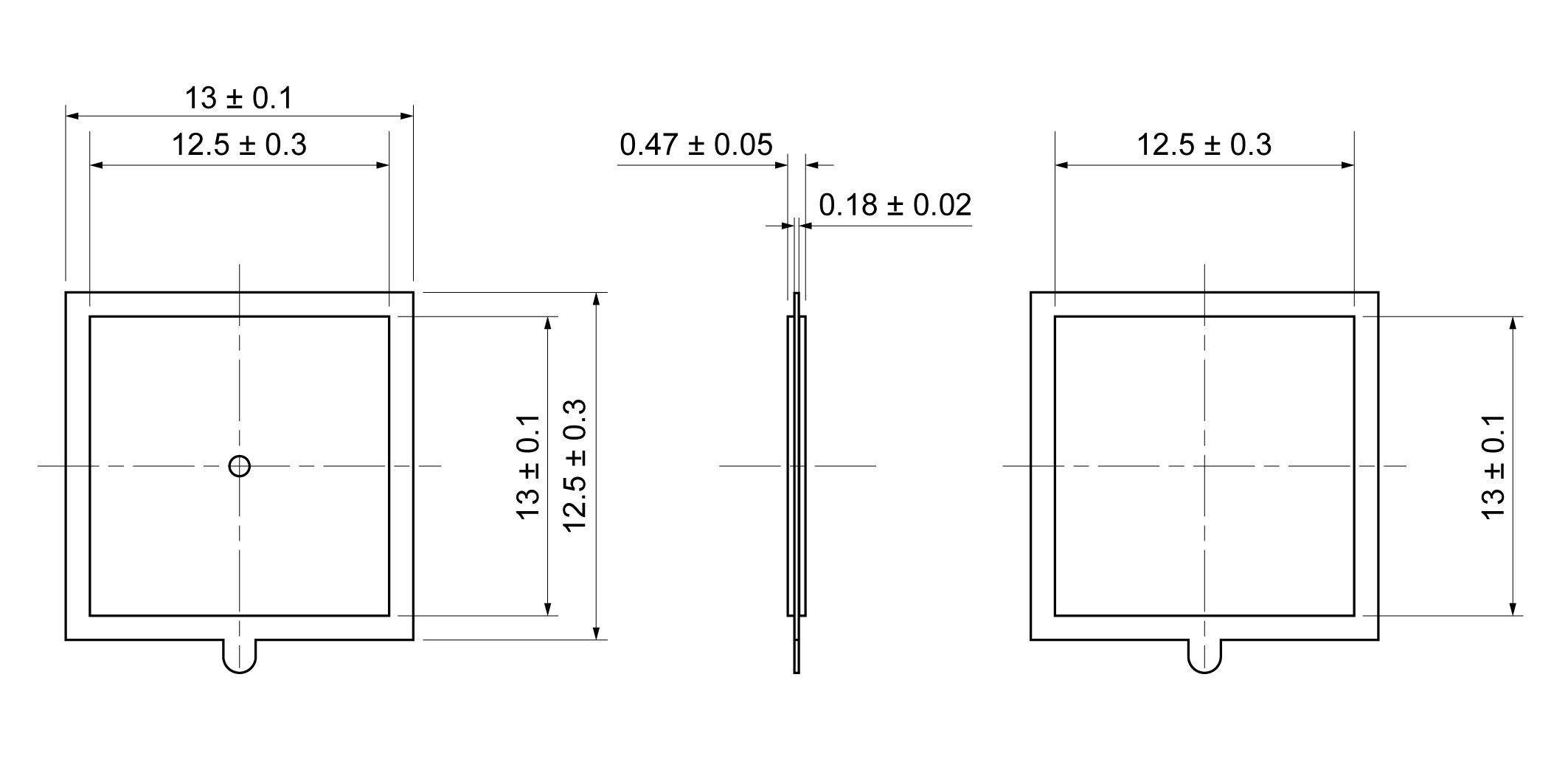 PDD1313S-0950B Mechanical Drawing